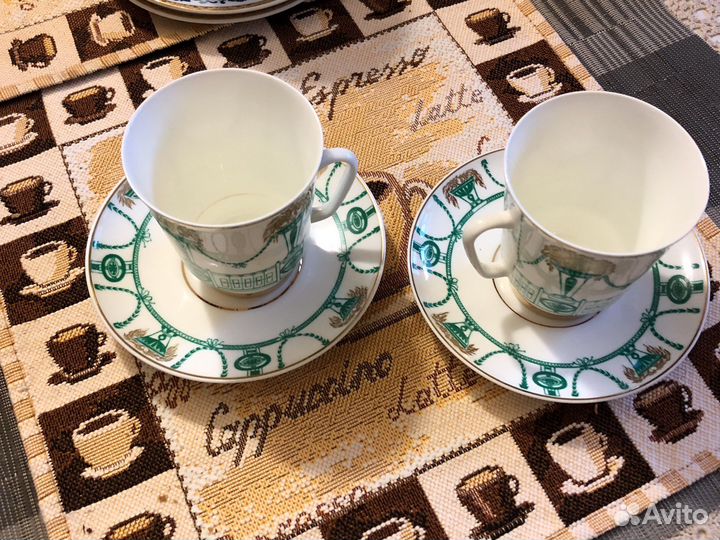 Чашка с блюдцем СССР лфз
