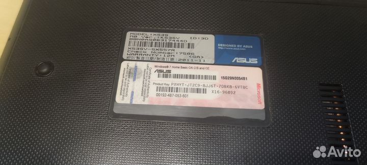 Ноутбук asus core i5