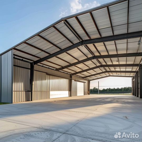 Ангар арочный тип сборный 10*20 Выполняем заказы на конструкции от 1200 м