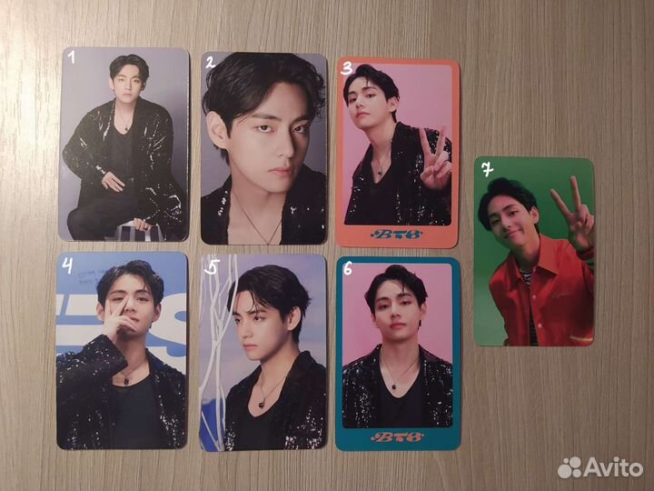 Карты Тэхена Dicon BTS
