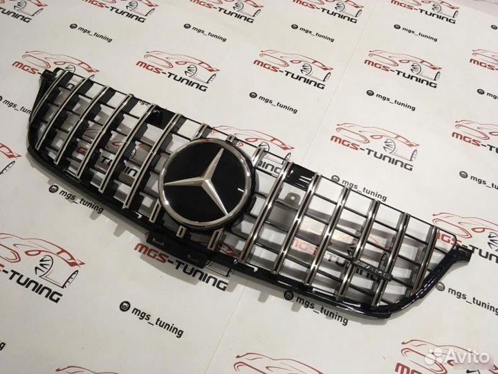 Решетка на Mercedes ML w166 GT Black Дистроник AMG