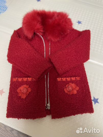 Кофта пальто для девочки 4-5 лет