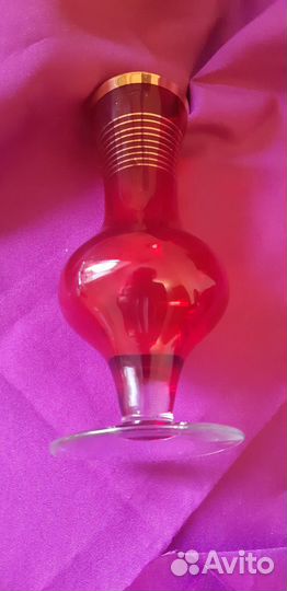 Ваза цветной хрусталь стекло СССР