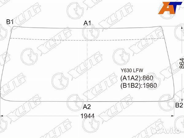 Стекло лобовое hino ranger