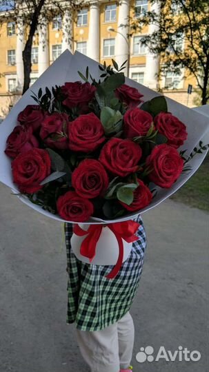 Букет 101 роза Доставка цветы розы 75 51 25 15