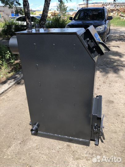 Твердотопливный котёл с увеличенной топкой