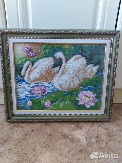 Картина вышивка бисер ручная работа