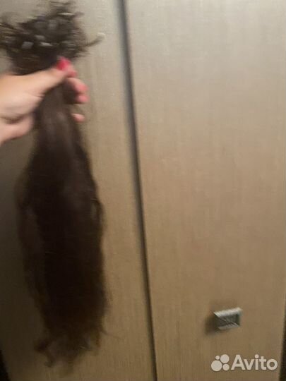 Натуральные волосы для наращивания 50 см