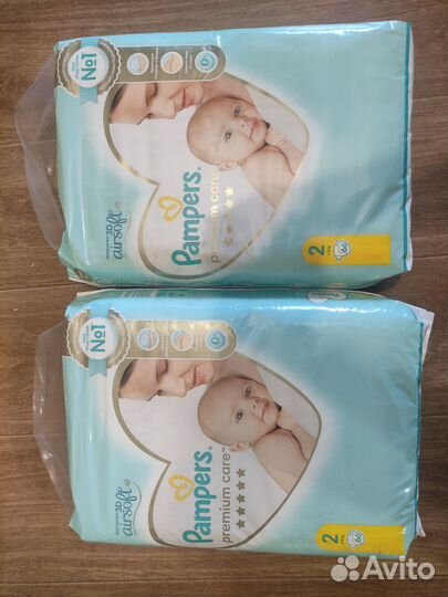 Подгузники Pampers premium care 2 размер