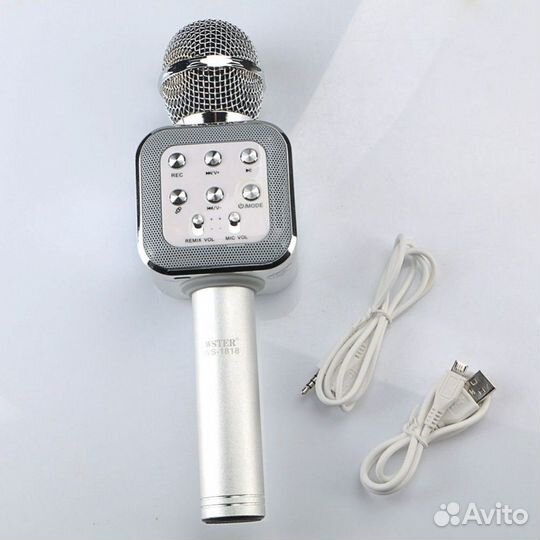 Караоке микрофон Wster WS-1818 Серебро