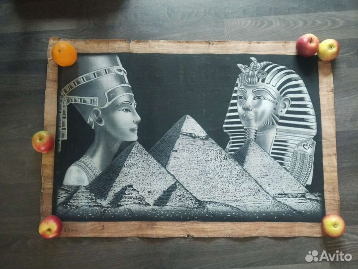 Картина из Египта на папирусе