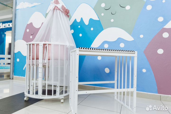 Детская кроватка трансформер 8 в 1