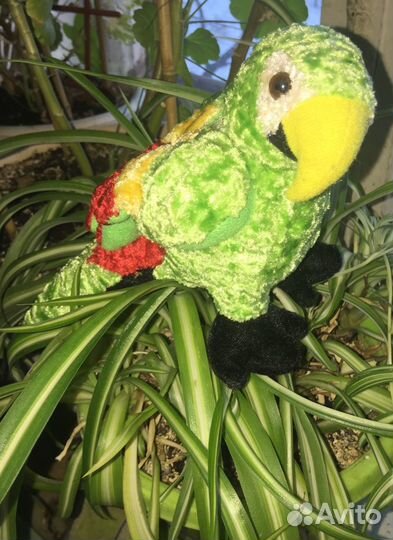 Попугай мягкая игрушка