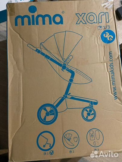 Коляска mima xari 2 в 1 с документами