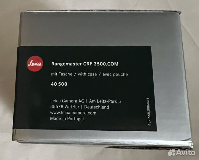 Лазерный дальномер Leica Rangemaster CRF 3500 COM