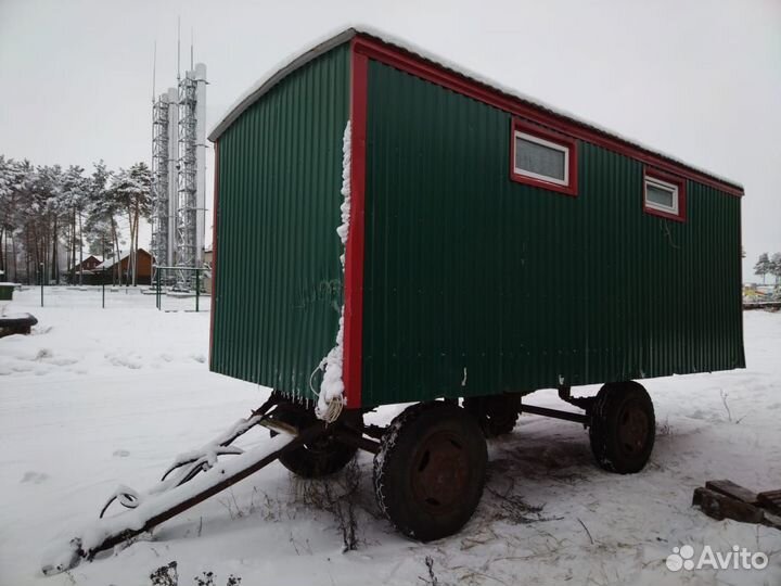 Вагончик бытовка бу на колесах