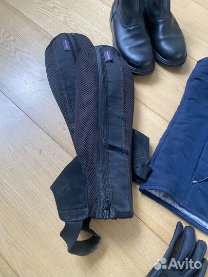 Экипировка для конного спорта на 9-10 лет краги