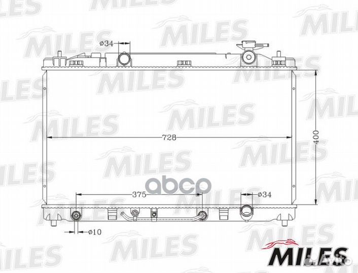 Радиатор toyota camry 2.4 A/T 06-11 паяный acrb