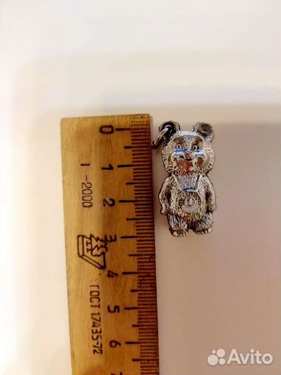 Олимпийский мишка 80 г. брелок