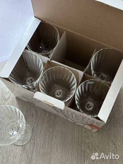 Бокалы для вина 6 штук kate optic