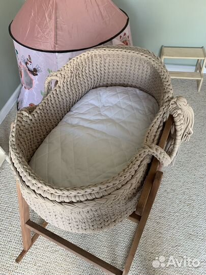 Люлька колыбель вязаная плюс кокон