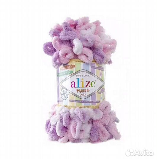 Пряжа alize puffy color