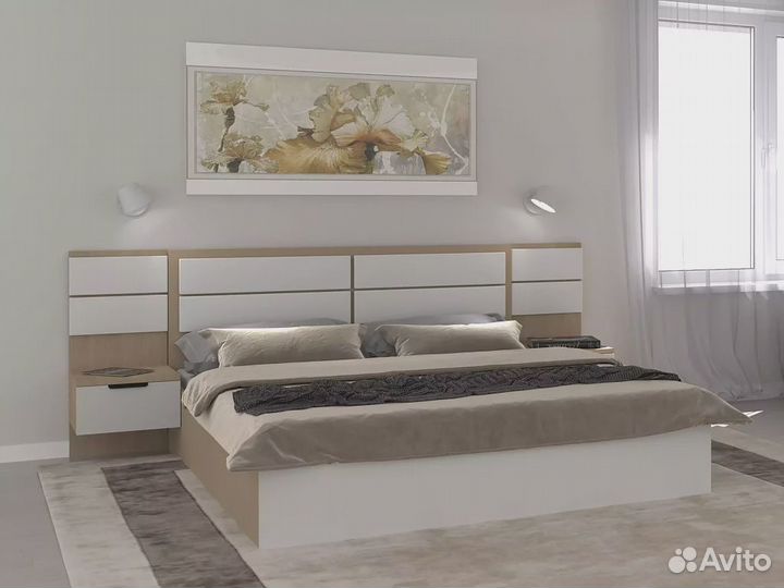 Двуспальная кровать с пм Норд 160*200