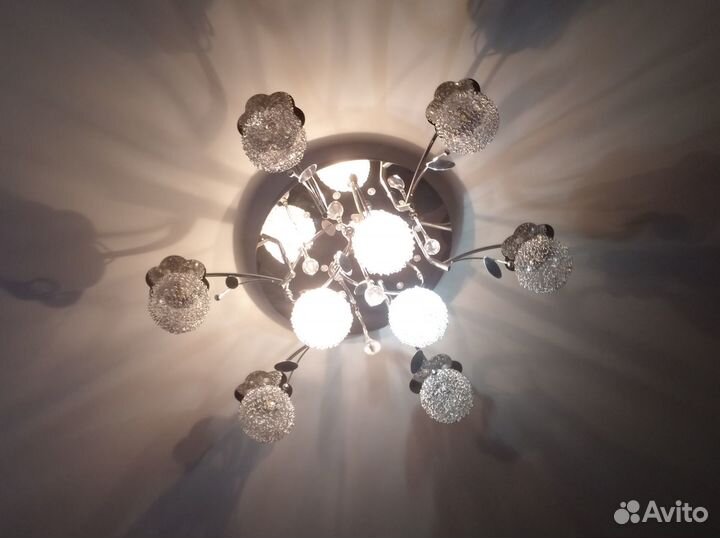 Люстра потолочная бу