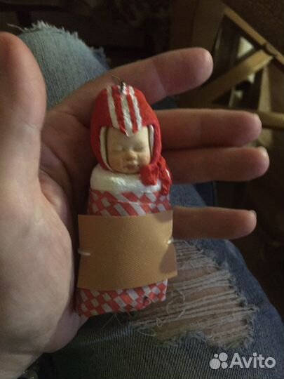 Ватная елочная игрушка