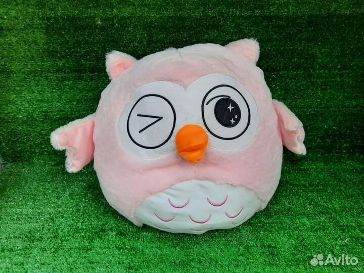 Плед игрушка подушка сова