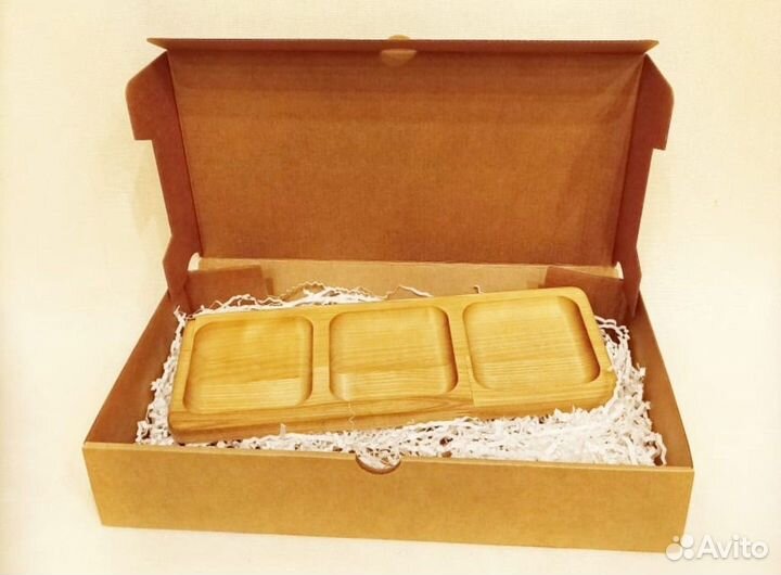 Менажница деревянная прямоугольная