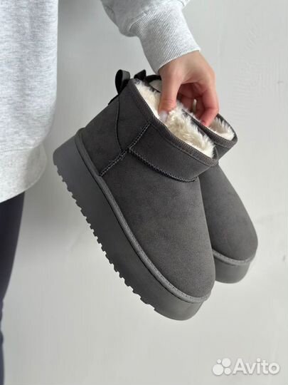 Угги UGG теплые зимние серые/классические