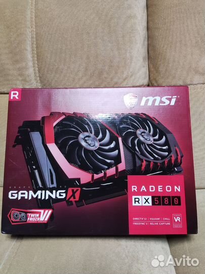 Msi RX 580 gaming X 8 GB