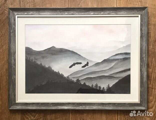 Картина “Полет над горными вершинами»