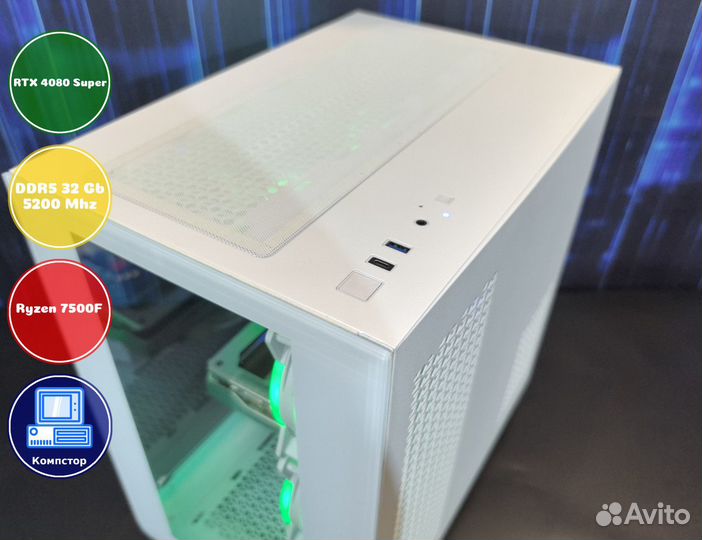 Собранный компьютер AMD7500F-RTX4080SUP-32DDR5-MGE1378