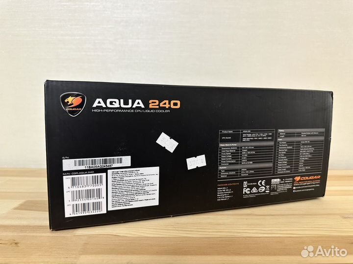 Водяное охлаждение сжо Cougar Aqua 240 RGB