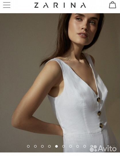 Льняной комбинезон Zarina 48