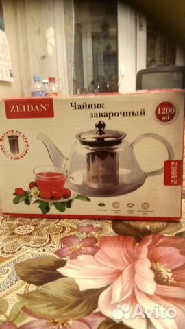 Стеклянный заварочный чайник