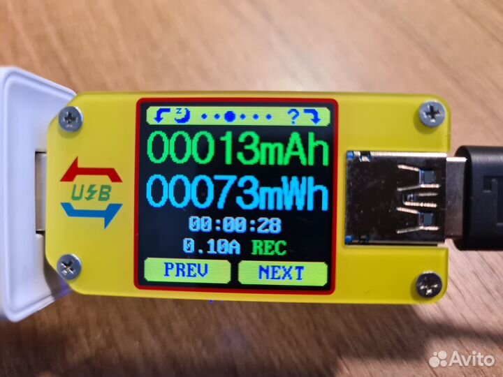 USB тестер Ruideng UM34C + нагрузка HD25