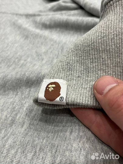 Зип худи Bape серая