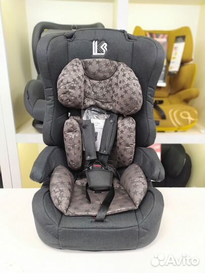 Автокресло 9-36 Lk Lux черный звезды до 12 лет