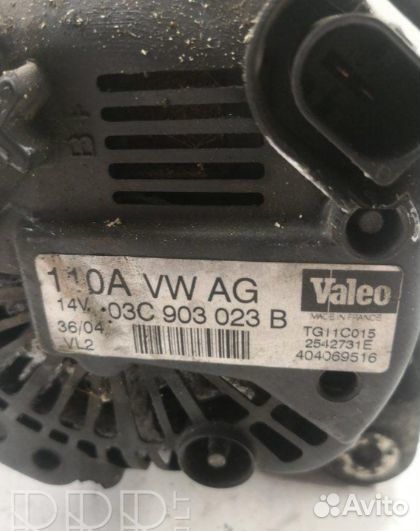 Генератор Volkswagen Golf V, 1.6л, 03C903023B