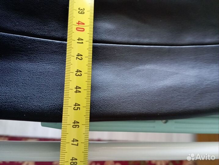 Кожаная юбка длинная