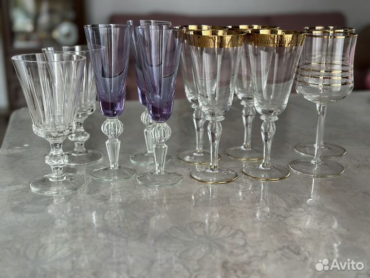 Фужеры СССР хрусталь