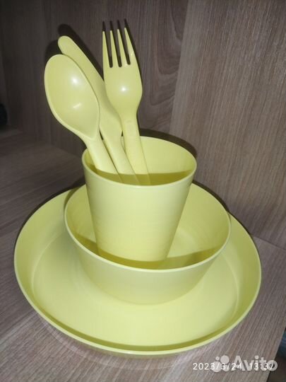 Набор детской посуды IKEA новый