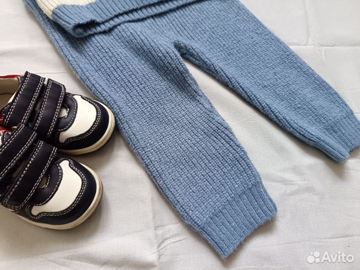 Вязаный костюм для мальчика 80-86