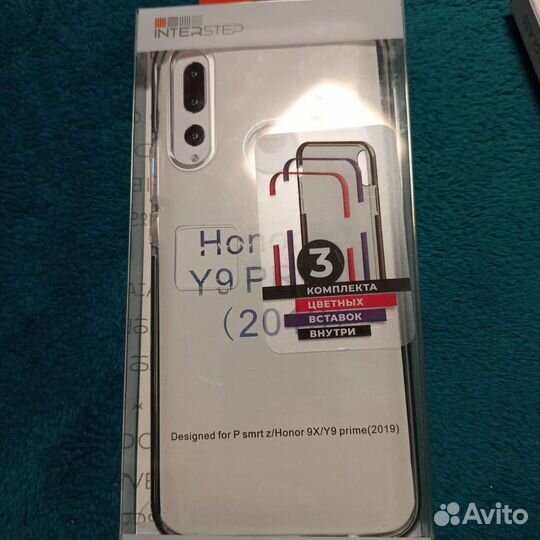 Чехол на Honor 9x и защитное стекло 2.5D на Honor