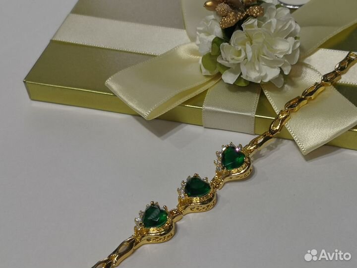 Браслет на руку женский бижутерия со стразами