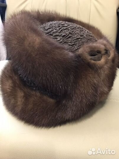 Шапка норковая женская