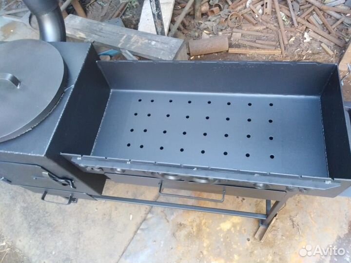 Мангал - казан 4 мм с декором